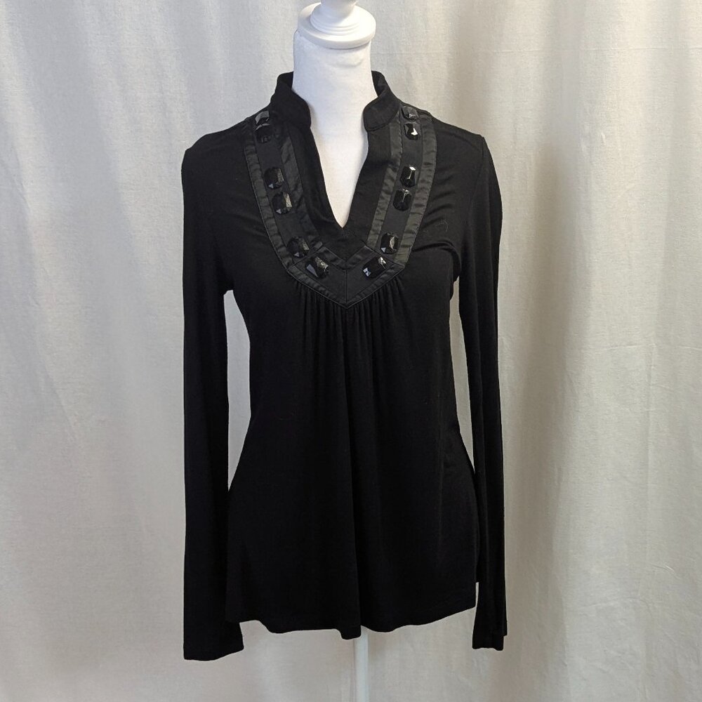 BCBGirls Black Tunic with Rhinestones Size XS